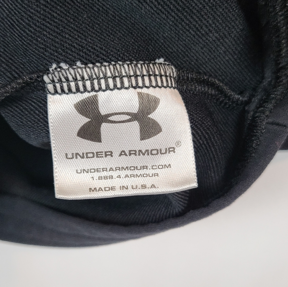 Under armour coldgear black long sleeve mock neck base layer top kids sz s/m - Picture 6 of 10